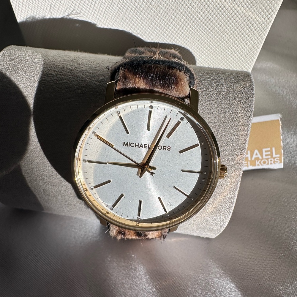 Michael Kors Cheetah Print Watch